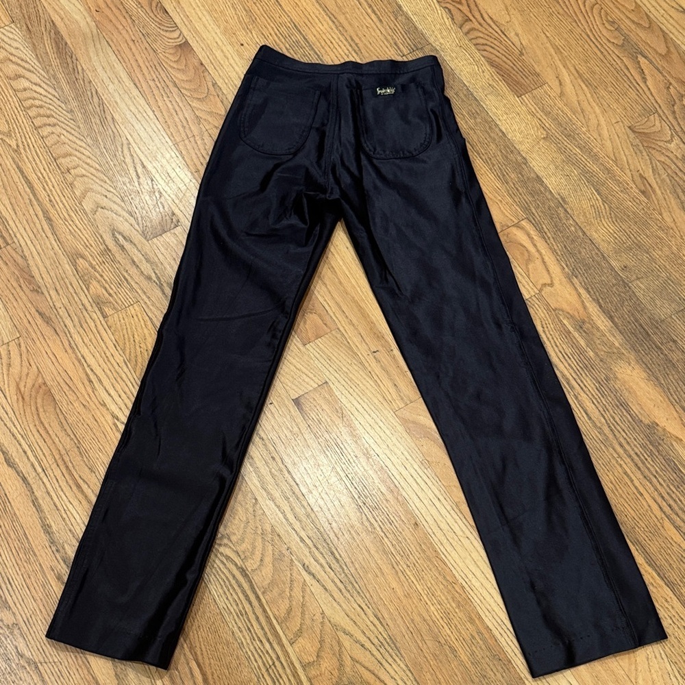 Vintage Frederick's of Hollywood Women's Black Straight Leg Pants - Picture 12 of 14
